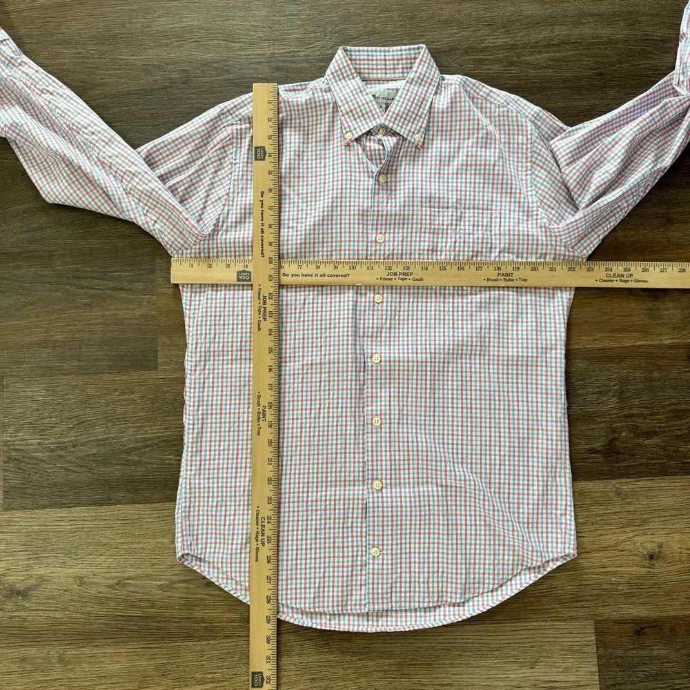 Peter Millar Crown Trey Sport‎ Shirt Button Down Multicolor Plaid Sz M Casual